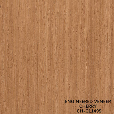Panels Fancy Veneer Kayu Ceri Biji lurus 0.18-0.6mm Ketebalan Disesuaikan Untuk Dekorasi Hotel