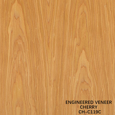 Ev Wood Veneer Of Fancy Crown Grain American Cherry 2850mm Panjang Untuk Pintu Interior China Manufacturer