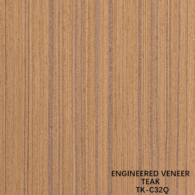 Separuh Potongan Paduan Teak Teknikal 2500*640mm Ukuran Normal Biji Langsung Untuk Dekorasi Hotel
