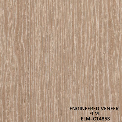 Disesuaikan Recon Elm Kayu Veneer lurus Cut Dan Crown Cut Untuk Cabinet Wajah 2500 * 640 mm