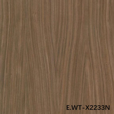 High-End Engineered Wood Veneer European Walnut E.WT-X2233N Quarter Cut Straight Grain 0.6mm Untuk Interior Mobil OEM