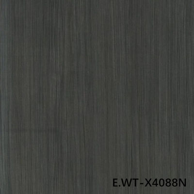 High-End Engineered Wood Veneer European Walnut E.WT-X4088N Quarter Cut Straight Dark Brown E0 Grade untuk Pabrik Lemari