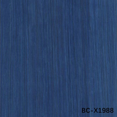 High-End Engineered Wood Veneer Bule Classic BC-X1988 Straight Grain Dicat Warna Untuk Dekorasi Hotel Sampel Salinan