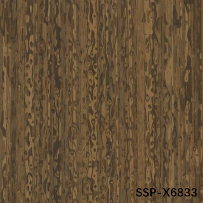 Berasap Sapele Pommele Insinyur Oak Veneer Ketebalan 0.18-0.6mm Untuk Panel Dinding