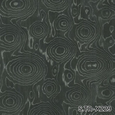 Man Made Wood Veneer Of Silver Tree Ring S.TR-X229 Ukuran Standar 2500*640mm Papan Dekorasi Indoor Untuk Plywood Fancy