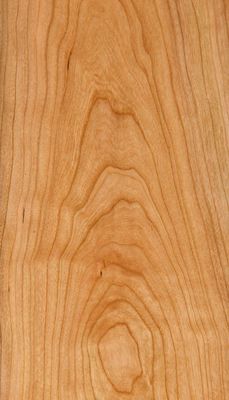 Natural American Cherry Wood Veneer Sheet Slice Flat Cut 2200-3200mm Ukuran Normal Untuk Dekorasi Furnitur