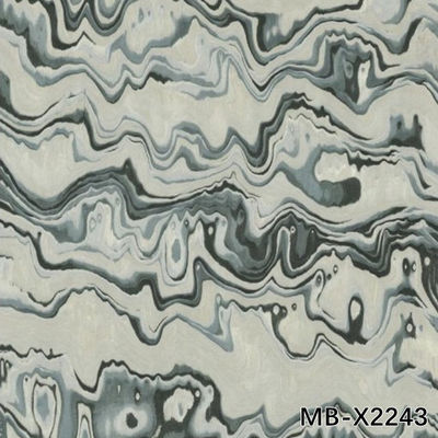 High End Custom Reconstituted Wood Veneer Marble Grain Ukuran standar 2500*640mm Ketebalan Disesuaikan X0243/X2243/X4343/X8043H