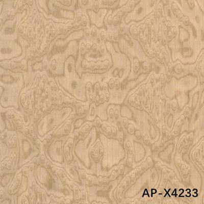 Simulasi Kayu Veneer Sapele Pommele 0.45mm Ketebalan Untuk Alat Musik Mobil Interior X0933/X4233/X2733/X6833/X2543/X4543/X4643