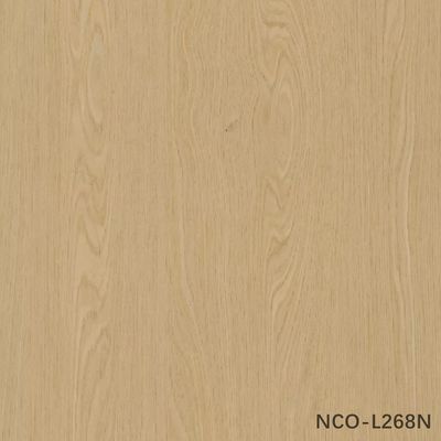 Desain Baru Lembar Veneer Kayu Oak Cina Rancang NCO-L891N/L268N 0.3mm Fleeced Back Untuk Wajah Kabinet