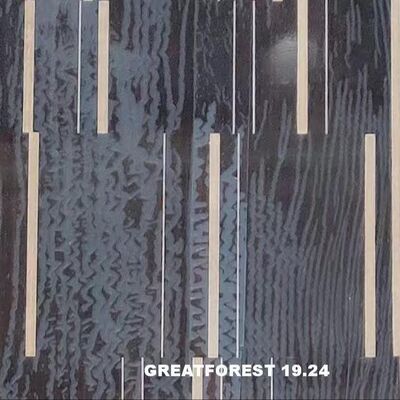 Seni Parket kayu Veneer Kolase Simetris Pola Geometri Kaya Warna Lukisan Kayu 0,55mm