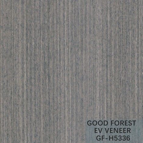 Dekorasi Hotel Direkayasa Oak Veneer Crown Cut Butir Warna Abu-abu