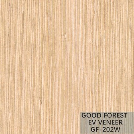 Veneer Kayu Buatan Pearl Oak Dengan Butir Vertikal Dan Warna Putih Populer