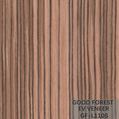 EV Veneer Zebra Direkayasa Veneer Kayu Warna Alami Serat Lurus