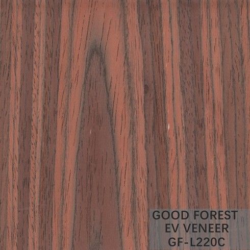 Kayu Rekayasa Veneer Merah Santos Rose Wood Panjang 2850mm Ukuran Untuk muka pintu dan kabinet SZ-L220C/595C/3305C/6155C/5965C