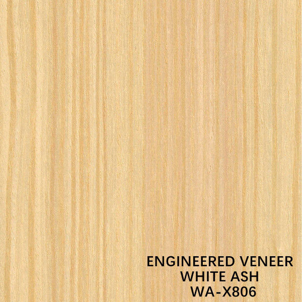 Veneer Kayu Abu Alami Dekoratif yang Dibentuk Ulang WA-X806 Kerajinan Butir Halus