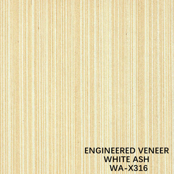 Fancy Recomposed White Ash Wood Veneer WA-X316 Slice Cut Untuk Pintu Interior