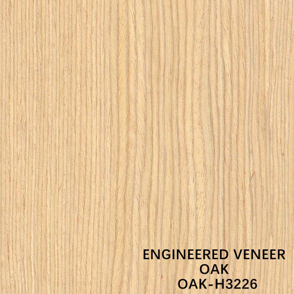 Copy White Oak Serat Kayu Lurus H3226 Man Made Veneer Kayu Untuk Penutup Dinding Fsc