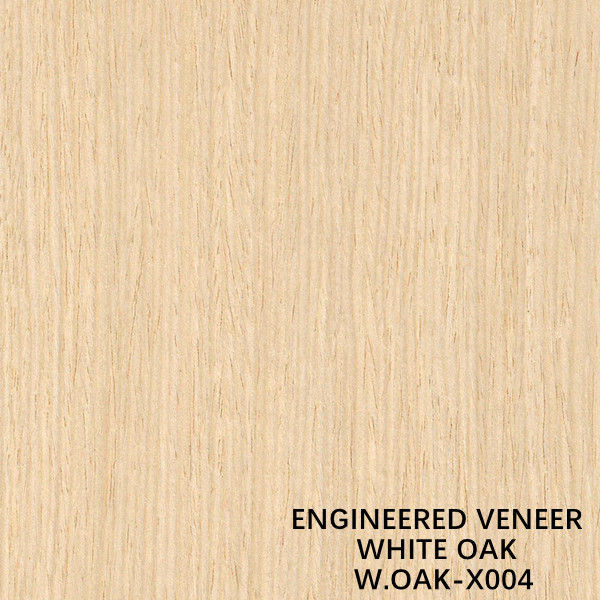 Man Made Reconstituted White Oak Wood Veneer X004 0.15-0.6mm Untuk Kayu Lapis