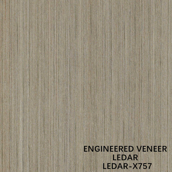 Cina Direkayasa Veneer Kayu Slice Cut Technics Lurus Grain X757 Warna Coklat Untuk Penutup Dinding Produsen Cina