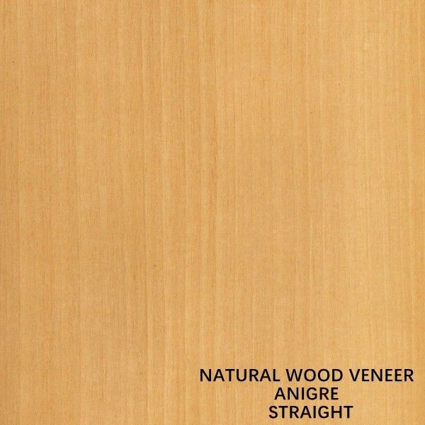 Dekorasi Kayu alami Anigre Veneer Quarter Cut Straight Grain Aningre Untuk Pintu Dan Jendela