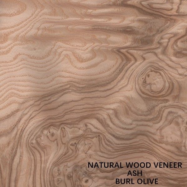 Tidak biasa Natural White Ash Wood Veneer Burl Olive AA Grade Untuk Ketebalan Penutup Dinding 0.5mm