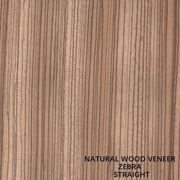 Veneer Kayu Zebra Alami Afrika Barat Zebrano Quarter Cut Lurus Grain Kualitas Tinggi Untuk Membuat Interior Mobil China