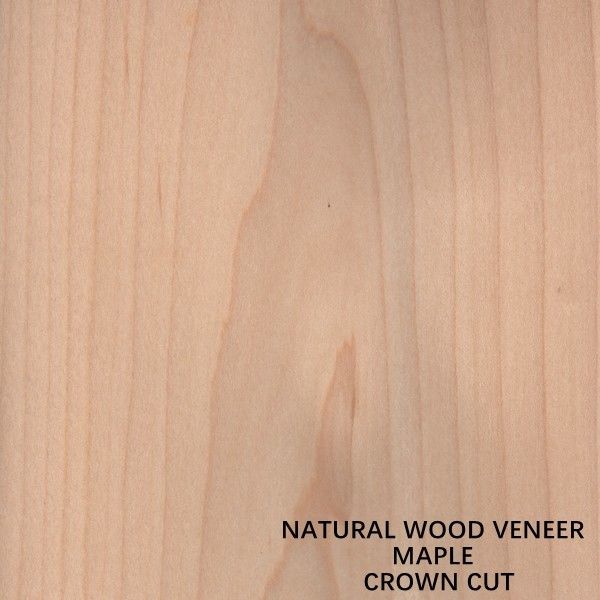 American Natural Maple Wood Veneer Flat Cut Crown Cut Tebal 0.5mm Kualitas Baik Untuk Mebel Dan Alat Musik