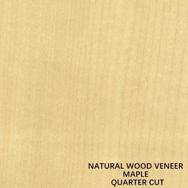 American Natural Maple Wood Veneer Quarter Cut Tebal 0.5mm Kualitas Baik Untuk Mebel Dan Alat Musik