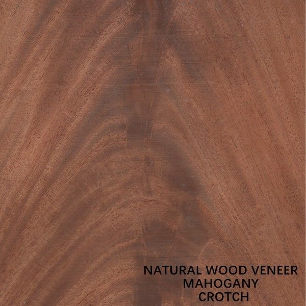 Fleeced Back Natural Mahogany Wood Veneer 0.5mm Selangkangan Khusus Untuk Dekorasi Hotel