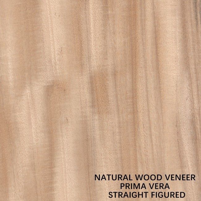 Quarter Cut Irregular Straight Figured Prima Vera Veneer Untuk Pintu Dan Jendela