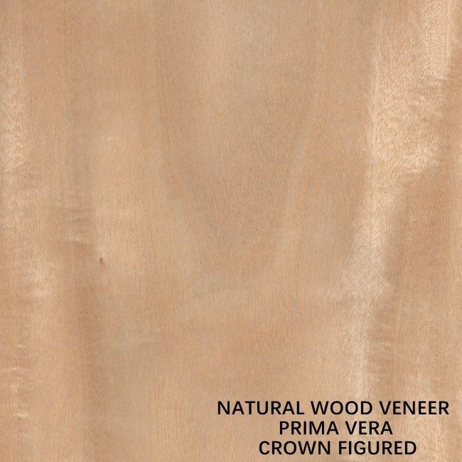 OEM Natural Primavera Wood Veneer Flat Cut Crown Cut Untuk Panel Dan Furnitur 0.5mm