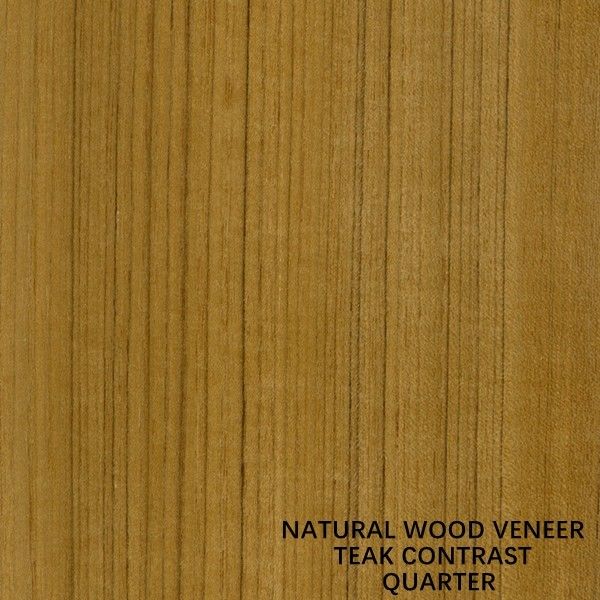 Veneer Kayu Jati Kelas AAA Kontras Garis Hitam Butir Lurus Untuk Kayu Lapis Mewah