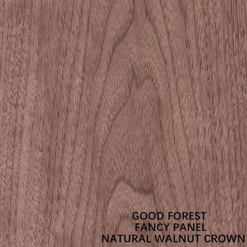 Fancy Plywood Of Natural Walnut Crown Grain Wood Veneer Untuk Furnitur Dan Kabinet 2745mm Ukuran Diperpanjang China Membuat