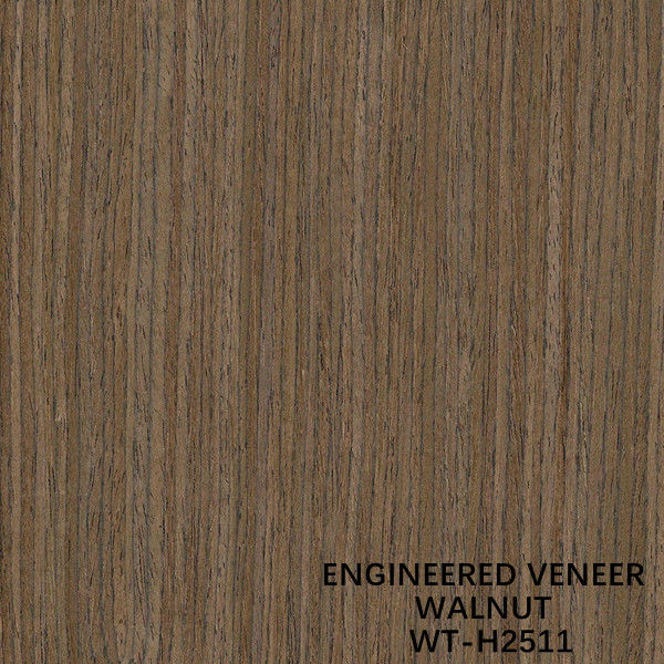 Artificial Walnut Engineered Wood Veneer Untuk Furniture Dan Cabinet Face 3100mm Panjang WT-H2511