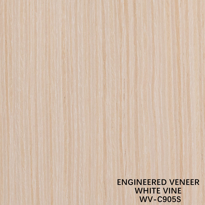 Lembar Kayu Rekonstitusi Dekorasi Teknik Veneer White Vine 905S 0,5mm