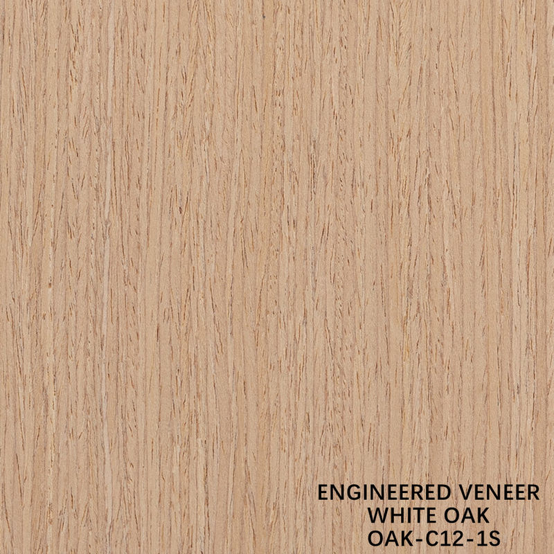 Simulasi Kayu Veneer Oak Putih 12-1s Tumpukan lurus 0.15-0.55mm Untuk dekorasi