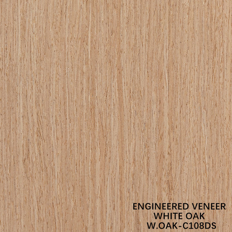 Fancy Rekomposisi Kayu Veneer Lembar White Oak 108DS diperpanjang 2500-3100mm Untuk dekorasi