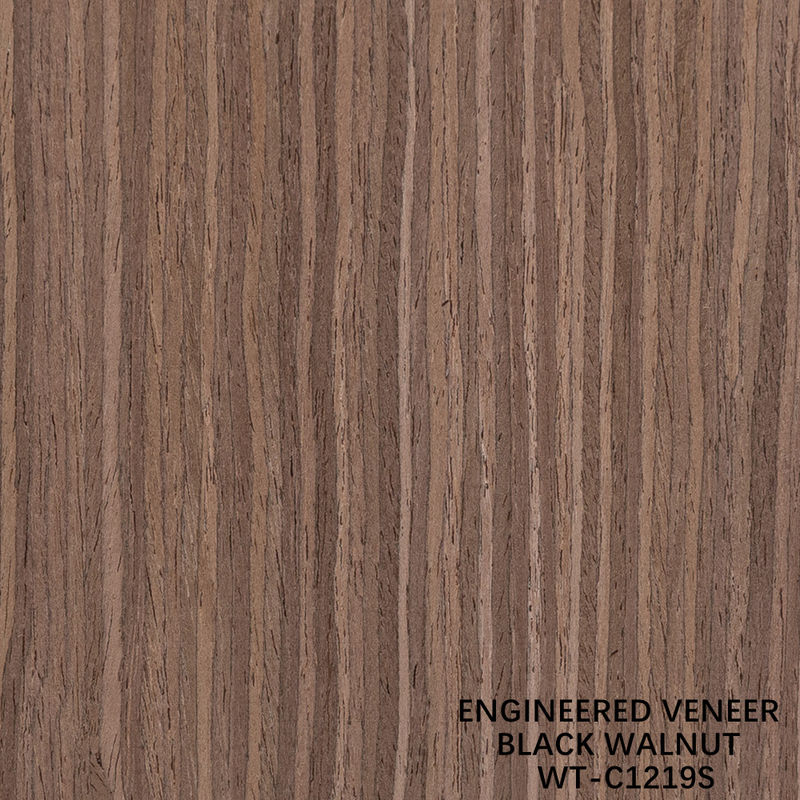 3100mm Ukuran Panjang Walnut Kayu Veneer Perempat Potong Langsung Biji Untuk Kulit Pintu