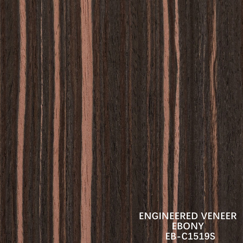 Pohon Ebony buatan veneer vertikal biji merah warna 2200-3100mm panjang untuk dekorasi hotel