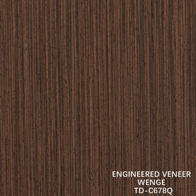 Mesin Kayu Veneer Potongan Potongan Wenge Perempat Gandum Harga Baik Untuk Dekorasi Hotel 3200mm