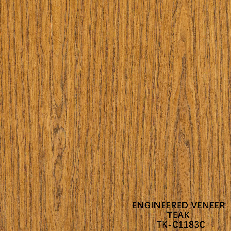 Fancy Rekomposisi kayu jati veneer Panjang 2200mm Disesuaikan untuk interior mobil Yacat