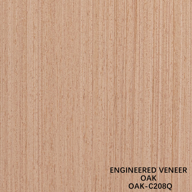 American Oak Engineered Wood Veneer Quarter Slice Cut 0.5mm Ketebalan Untuk Pintu Dan Cabinet Wajah