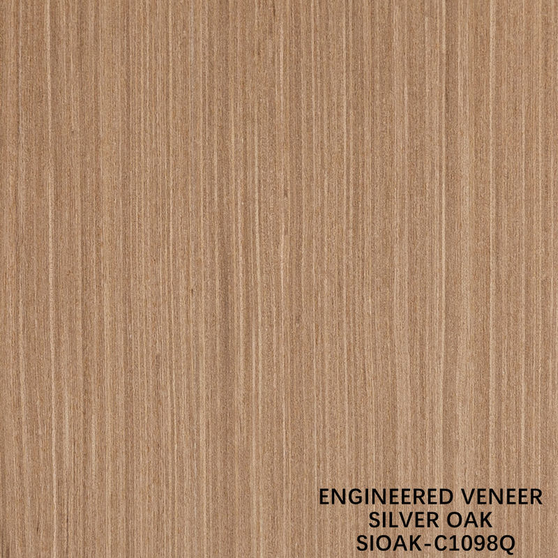 Teknik Kayu Veneer Perempat Potongan Lembar Oak Perak Ketebalan 0,4mm Untuk Untuk Wajah Kabinet