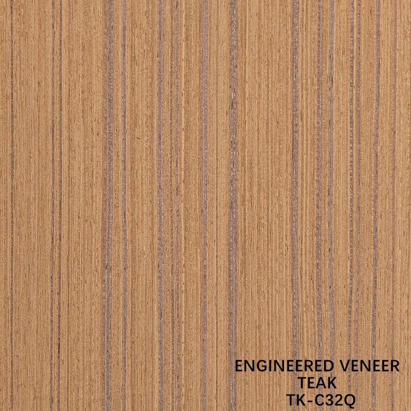 Separuh Potongan Paduan Teak Teknikal 2500*640mm Ukuran Normal Biji Langsung Untuk Dekorasi Hotel