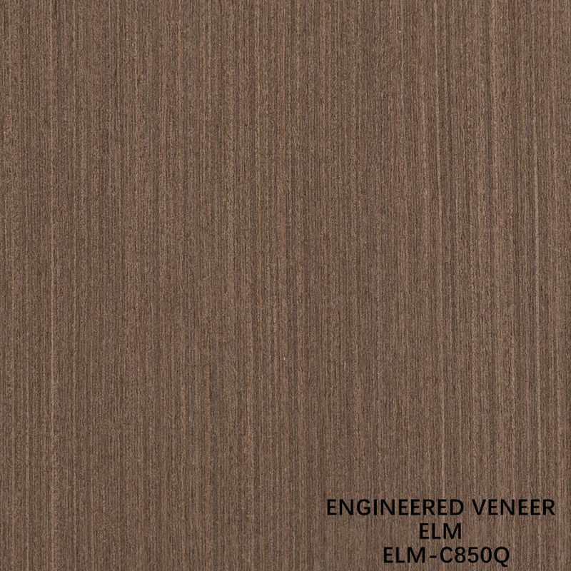 0.5mm Lembar Veneer Kayu Elm Rekayasa Untuk Panel Mewah 2500-3100mm Perpanjangan Seperempat Potong Warna Kecokelatan