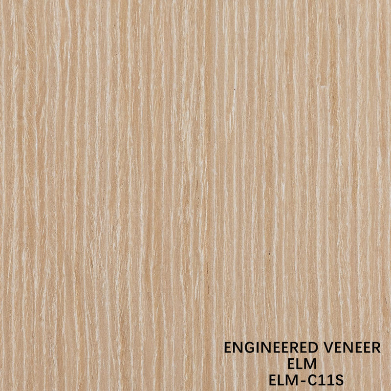 Disesuaikan Recon Elm Kayu Veneer lurus Cut Dan Crown Cut Untuk Cabinet Wajah 2500 * 640 mm