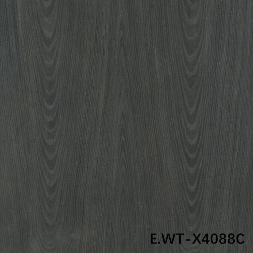 High-End Engineered Wood Veneer European Walnut E.WT-X4088C Crown Cut Hitam dengan 0,15-0,55mm untuk Pabrik Pintu