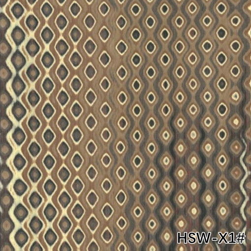 High-End Rekonstitusi Kayu Veneer Hollow Square Kayu HSW-X1# Tekstur Irregular 3100mm Untuk Pabrik Dekorasi Hotel