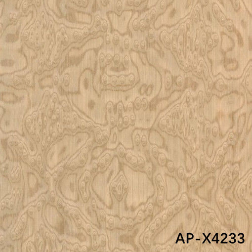Ash Sapele Pommele Mesin Kayu Veneer Ukuran standar 2500 * 640mm X4233 untuk pintu dan kabinet wajah