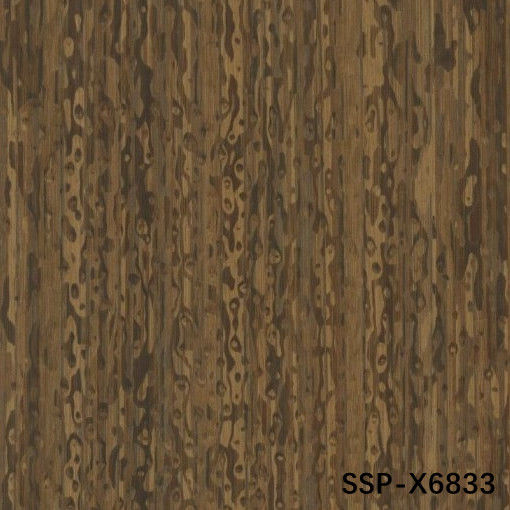 Berasap Sapele Pommele Insinyur Oak Veneer Ketebalan 0.18-0.6mm Untuk Panel Dinding